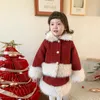 Children's Clothing Girls Fashion Set Winter New Children's Thick Christmas Two-piece Girls Clothes