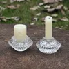 Pilar decorativo castiçais de cristal atarraxamento castiçal suporte de velas castiçais para decoração de casamento em casa