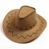 Caps Hats Fashion Simple Kids Cowboy Hat Western Child Cowgirl Halloween Birthday Costumes Accessories Holiday Decorations 231206