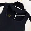 Sexy Hollow Tanks Top Women Solid Color Vest U Neck Knits Tops Designer Casual Style Vests