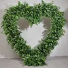 Manufacturing 240cm Wedding Events Stage Background Arch Greenery Plant Heart Type Artificial Plant 87