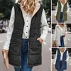 Damesvesten Dames omkeerbare tanktop Mouwloos fleecejack Vest met capuchon en voering voor de herfst