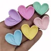 Decorative Figurines Colorful Resin Heart Ice Cream Charms Artificial Food Pendants Jewelry Making Accessories Dollhouse Decor