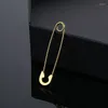 Stud Earrings Japan Korean All Match Simple Pin Paper Clip Personality Stainless Steel Earring For Fashion Men Women Jewelry