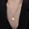 Naszyjnik Ustaw wisiorek marki serc biżuteria ze stali nierdzewnej dla kobiet moda złoto platowane akcesoria ślubne wyprzedaż