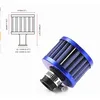 Universal 12mm 2pcs Blue Air Intake Crankcase Vent Valve Cover Breather Filter