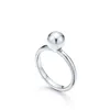 Anillos de banda de diseñador de bolas de marca de lujo china para mujer, anillos clásicos de plata de ley S925, anillo de amor fino para uñas, joyería