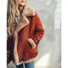 Women's Wool Blends 5Xl Plus Size Women Fur Coat Cotton Warm Thick Faux Casual Suede Lamb Futro Woman Parka Outerwear Teddy Coats 231206