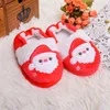 Slipper Toddler Girls tofflor för baby pojke tofflor plysch varm tecknad jultomten hjort hemskor lilla barn hus skor gåvor 231206