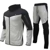 2024 Designer Hommes Femmes Sportswear Tech Pantalons Survêtements Costumes Mens Track Sweat Suit Manteaux Homme Jogger Tracksui Vestes Sweats à capuche Sweatshirts Piece Set Taille M-3XL