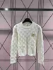 Women's Sweaters Designer C autumn and winter new round neck top three-dimensional Fried Dough Twists weave pattern young girls temperament fashionable