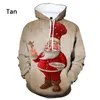 Sudaderas con capucha para hombres Sudaderas Santa Claus Navidad 3D Impreso Linda sudadera con capucha de gran tamaño Hombres Mujeres Casual Manga larga Cosplay Ropa para hombres Calidad S-6XL 231205