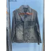 23SS Automne / Hiver Italien Paris Designer Denim Casual Street Fashion Marque Pocket Warm Men's Giant Damier Pattern Jacket