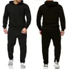 Chándales para hombres Hombres básicos Mujeres 2 piezas Conjuntos Sudadera Sudaderas con capucha Pantalones 2023 Gimnasios masculinos Fitness Tops Joggers Ropa deportiva Chándales 231206