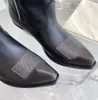 Designer Boot Knight Stiefel Damen Luxus Wüstenstiefel Stickerei Retro Klassiker Echtleder Ankle Booties Schuhe