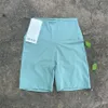 LL Yoga Shorts بدلة محاذاة للسيدات الرياضة عالية الخصر الخصر 4 نقاط تشغيل Fiess Gym ملابس داخلية لو تم تجريب طماق قصيرة 22 ألوان