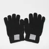 Autumn Winter Women's Men's Knitted Five Fingers Gloves For Men Women Couple Students Keep Warm Soft Full Finger Glove 2023