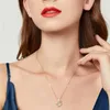 Chaînes pendentif Moissanite collier pour femme cou chaîne bijoux marque de luxe vente filles tour de cou cadeaux de noël