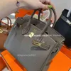 2023 Classic Bag Totes Ladies Golden Bags Tote Cow Rkinbir Handväska Hand Top Quality Leather Bruwn Shoulder Lock 2Lom