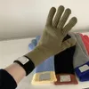 Cinq doigts gants écran tactile dégradé pour femmes hiver chaud tricoté épais trous de doigt ski mitaines unisexe travail d'équitation 231205