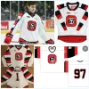 Maillots de hockey Maillots de hockey 2023 Personnalisé OHL Ottawa 67'S Maillot de hockey cousu 29 Cooper Foster 31 Will Cranley 34 Gavin Ewles 18 Jack Dev