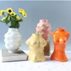 Céramique corps Art Design fleur Vase femme Sculpture Vases créatif passe-temps Vase plantation Machine décoration de la maison accessoires 21040203W
