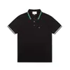 Mens Polo Shirt Stripe Rim Short Sleeve T-Shirt Black Designer Wear Top Shirts Tee for Summer