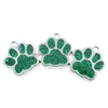 Charms 50pcs HC358 Bling Enamel Cat Dog Bear Paw Prints Hang Wiselt Fit Rotacja Bluerzy kluczy BAG JEADLY Make237W Drop dhawx