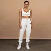 Parada Designer Brand Women's Tracksuits Women's Navel-baring Tank Top Tie-up Trousers Two-piece Sports Fitness Running Suit Jogging Clothes Vest Sweatpants Set 49