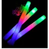 25 unids / lote LED Palo de Espuma Colorido Bastones Intermitentes iluminación 48 cm Rojo Verde Azul Light-Up Stick Festival Fiesta Decoración Concierto P2550