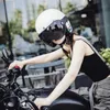 Солнцезащитные очки, шлем, лобовое стекло, мотоцикл Harley, полный шлем, мотоциклетный шлем 3/4, полушлем, ветрозащитный пузырьковое стекло