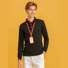 Men S Polos 65 Cotton Anpassad långärmad poloskjorta och kvinnors avslappnade arbetskläder tryckt broderi Personlig design 231206