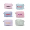 Cosmetic Bags Monogrammed Embroidered Name Cosmetic Bag Personalized Makeup Case Bridesmaid Wedding Birthday Graduation Gift Travel Toiletry 231205