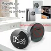 Kitchen Timers Magnetic Kitchen Timer Digital LED Display Cooking Shower Study Baking LED Counter Stopwatch Reminder Electronic Countdown Timer 231206