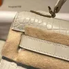 Akilyle Designer Luxury Bag Crocodile Skin Women's Bag Crocodile Handmade Wax Thread Second Generation Cross Shoulder Mini Bag