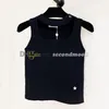 Sexy Hollow Tanks Top Women Solid Color Vest U Neck Knits Tops Designer Casual Style Vests