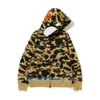 Mens Hoodies Camouflage Design Red Yellow Blue Splicing Fleece Sweater Plus Size Size Zipper Tröja Lovers Sweatshirts Designer Fashion Hoodie Jacket Streetwear B47