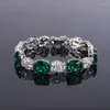 Bracciale rigido S925 Colore argento Tesoro Bracciale stile retrò Donna Master Stone 8 10-4 6mm CAB69