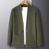 Herensweaters verkopen gebreid vest 2023 Trend met één knop Young Fashion 231205