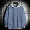 Mannen Hoodies Sweatshirts 2023 Lente Hoodie Mannen Hip Hop Sweatshirt Streetwear Casual Mode Kleding Koreaanse Harajuku Losse Effen Trui 231206