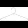 Hangers White Plastic Tubular Suit Hanger For Tops Or Pants 144 Pack