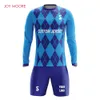 Andere sportartikelen Personaliseer uw voetbalshirt Shirt Bedrukken Slim Fit Blauw Blanco 231206