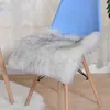 Cushion/Decorative Soft Breathable Wool Desk Orthopedic Home Decor for Winter Autumn Thickened Fleece Solid Color Sofa Office Chair Cushion