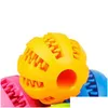 Dog Toys & Chews Pet Toys Rubber Elastic Watermelon Ball Dog Gnawing Molar Supplies 682 R2 Drop Delivery Home Garden Pet Supplies Dog Dhtem