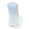 Sashes 25st Sheer Organza Chair Bow Cover Band Gold For Wedding Party Bridal Shower Banket Decoration 231205