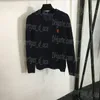 Suéter bordado en el pecho para mujer, Tops, suéteres de manga larga de diseñador de lujo, Jersey elegante