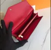 2023 Design de luxo carteira senhoras 5a couro genuíno carteiras longas de alta qualidade dobrável moeda bolsa pasta passaporte titular foto sacos com caixa