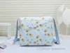 Designer chidren floral Diape Bags Waterproof Mummy Diapers bag Luxury Multi-function Zipper Hasp Polyester large capacity mother Shoulder Bag S0630