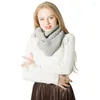 Bandanas Womens Thick Ribbed Knit Winter Infinity Circle Loop Scarf