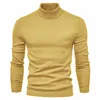 Moda quente cor sólida designer camisola masculina magro puxar masculino camisola de malha camisa de fundo S-XXL